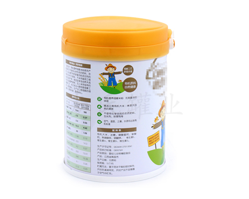 有機營養(yǎng)細(xì)磨米粉馬口鐵罐包裝