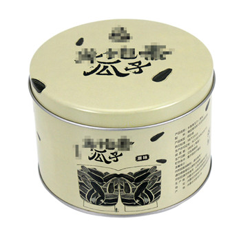 圓形瓜子罐鐵罐禮盒包裝_食品馬口鐵罐包裝廠(chǎng)家定制