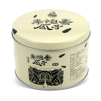 圓形瓜子罐鐵罐禮盒包裝_食品馬口鐵罐包裝廠(chǎng)家定制