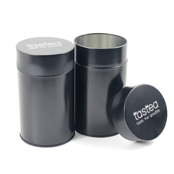 黑色圓形通用茶葉鐵罐_馬口鐵茶葉鐵罐包裝定制工廠